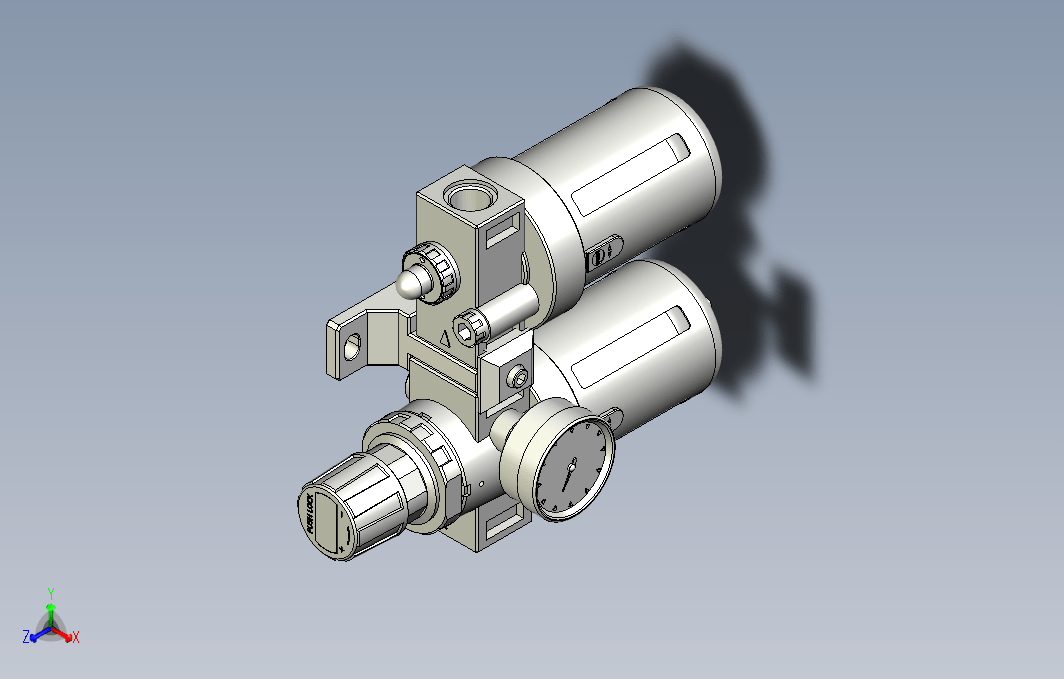 气源处理元件三点式组合3D-CFC-400-S-F1系列