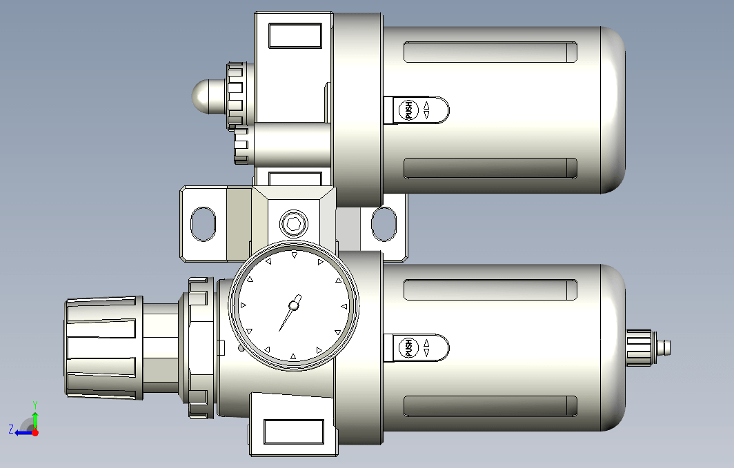 气源处理元件三点式组合3D-CFC-400-S-F1系列