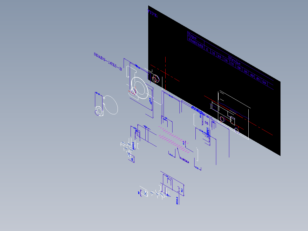 SDA气缸 83-SDAD-16-SW