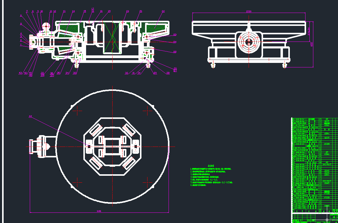 工程钻机的设计（CAD+说明书）