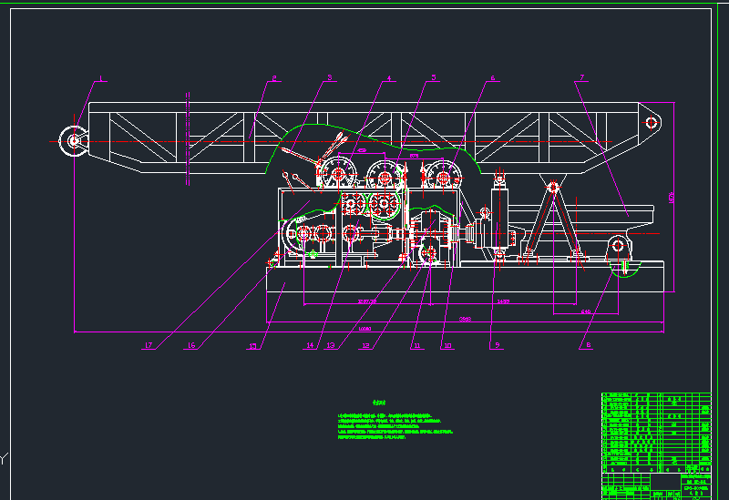 工程钻机的设计（CAD+说明书）