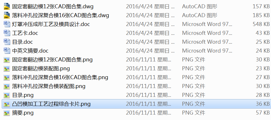 灯罩冲压成形工艺及模具设计（落料冲孔拉深复合模、翻边模2套模具）【全套28张CAD图】