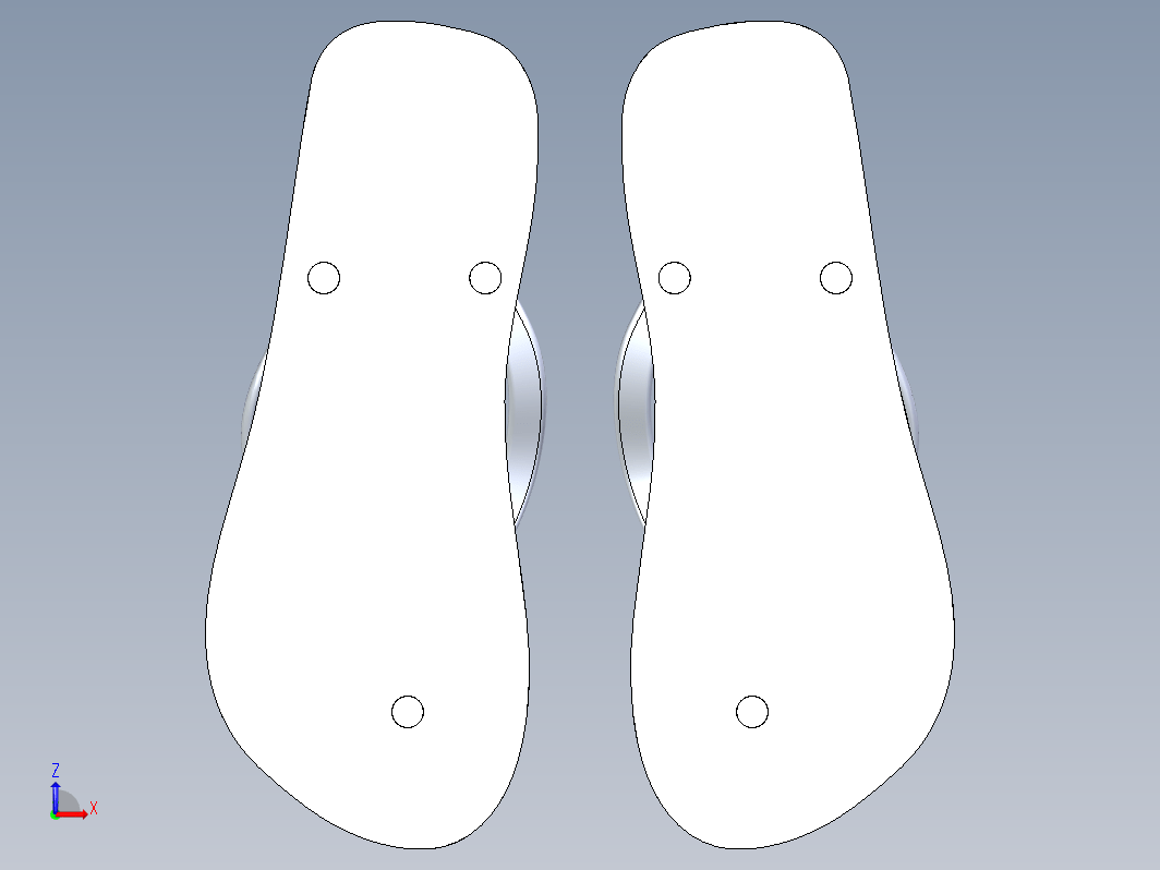 一双人字拖鞋