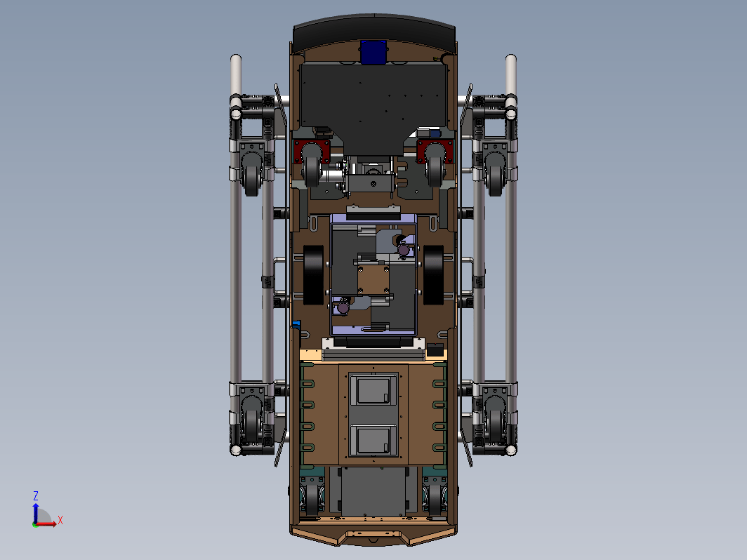 标准潜伏型AGV-168料车示意