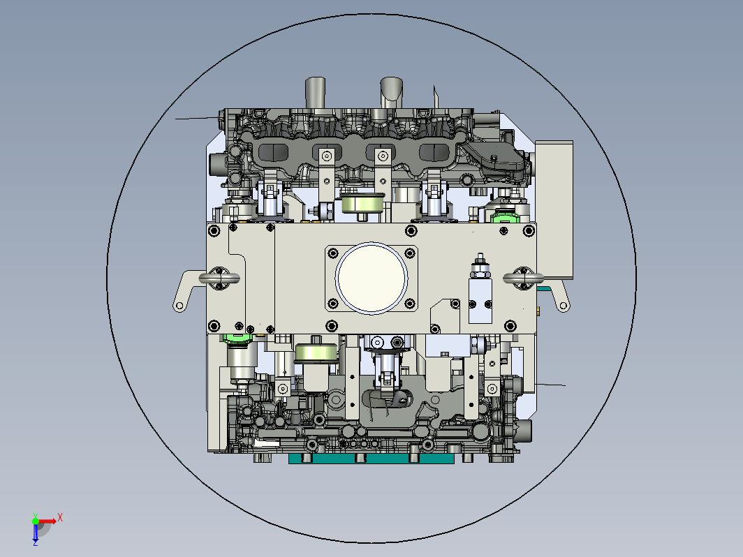 1360汽车发动机加工夹具PROE设计