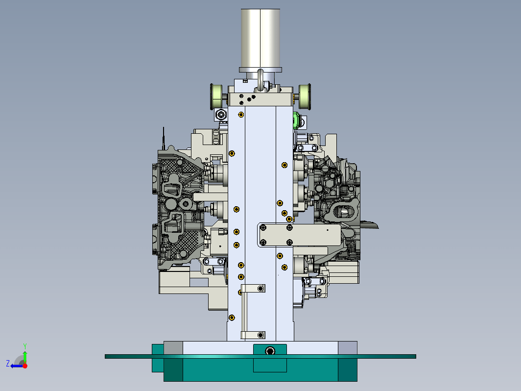 1360汽车发动机加工夹具PROE设计