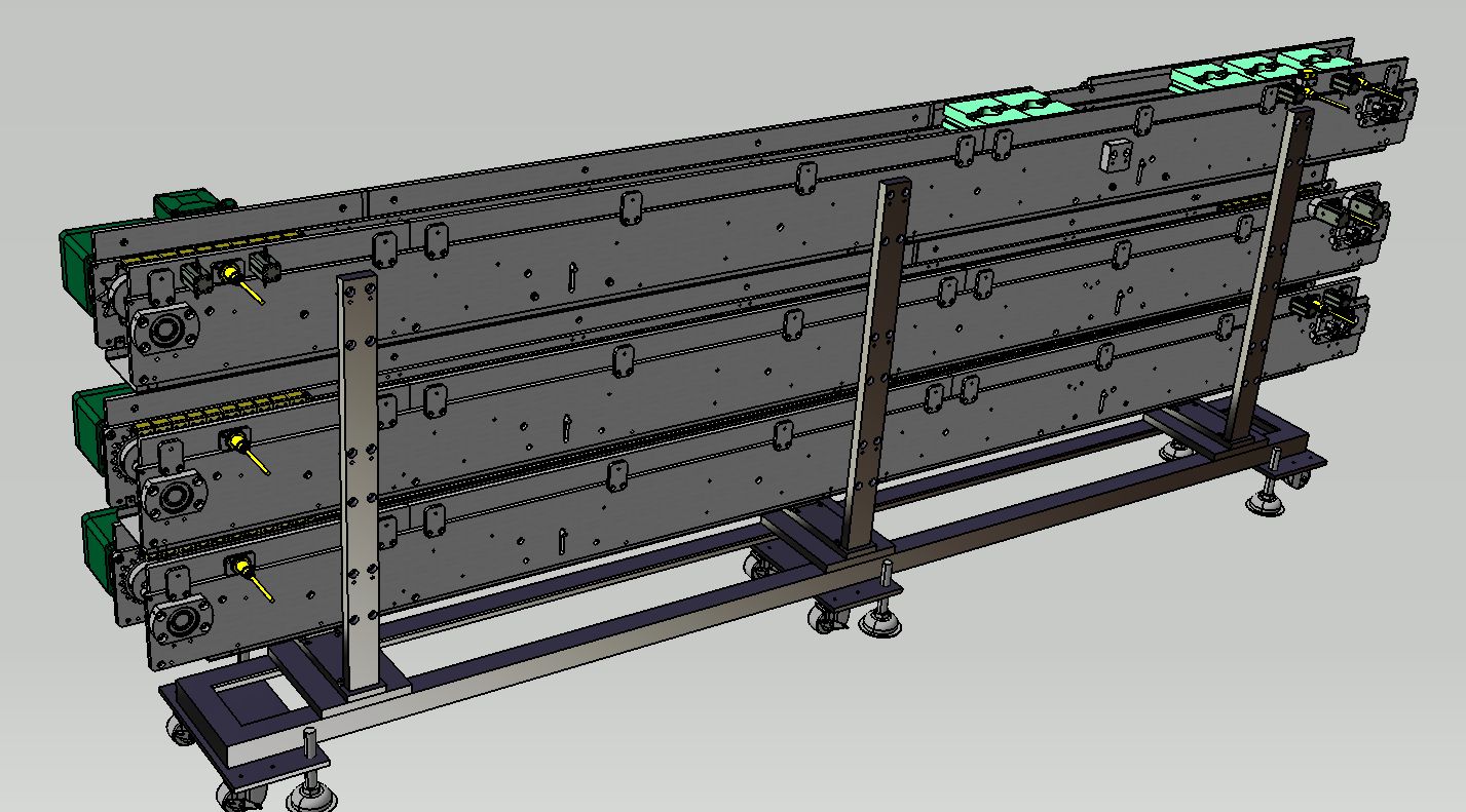 Pallet conveyor三层托盘输送机