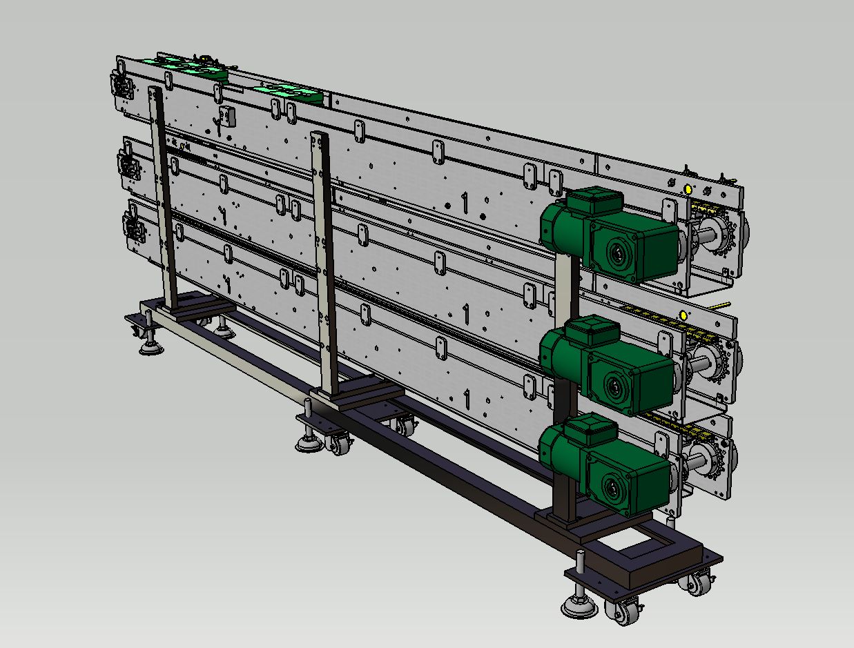 Pallet conveyor三层托盘输送机