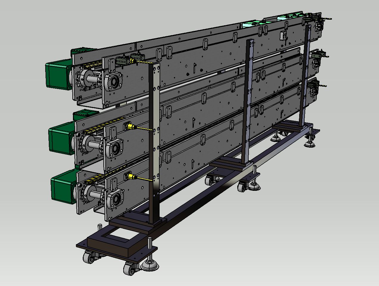 Pallet conveyor三层托盘输送机