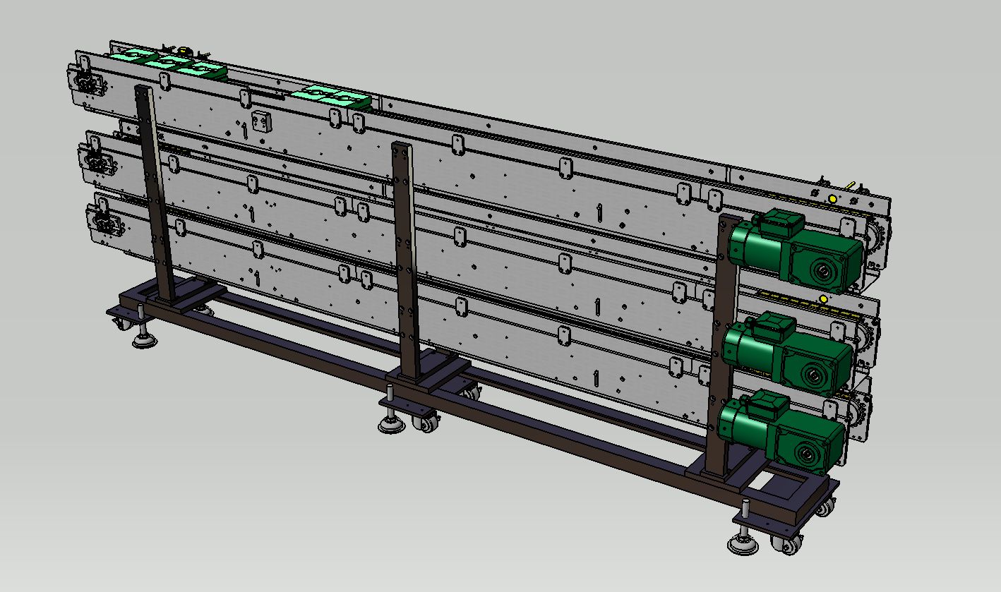 Pallet conveyor三层托盘输送机