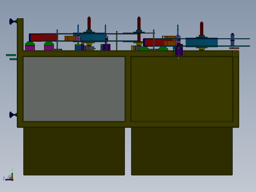 立式收放料架3D数模图纸 Solidworks设计 附x_t格式