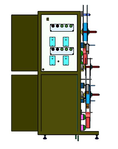 立式收放料架3D数模图纸 Solidworks设计 附x_t格式