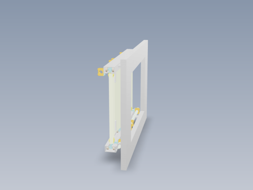 双向自动可折叠门窗机构设计缩略图