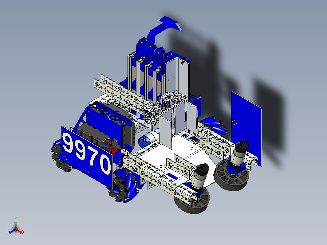 skystone 2019 9970号麦克纳姆轮机器人车