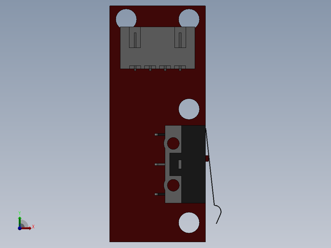 1A125VAC止动微动开关