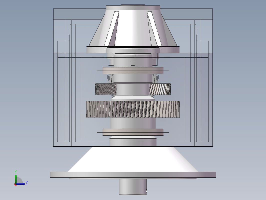 减速器建模三维SW2017带参