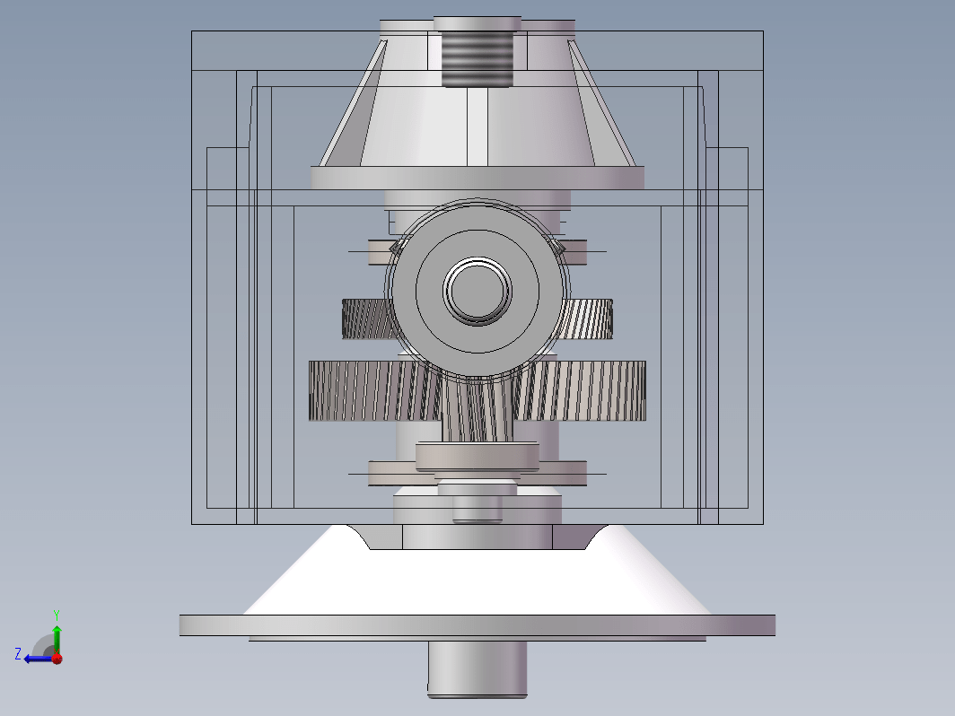 减速器建模三维SW2017带参