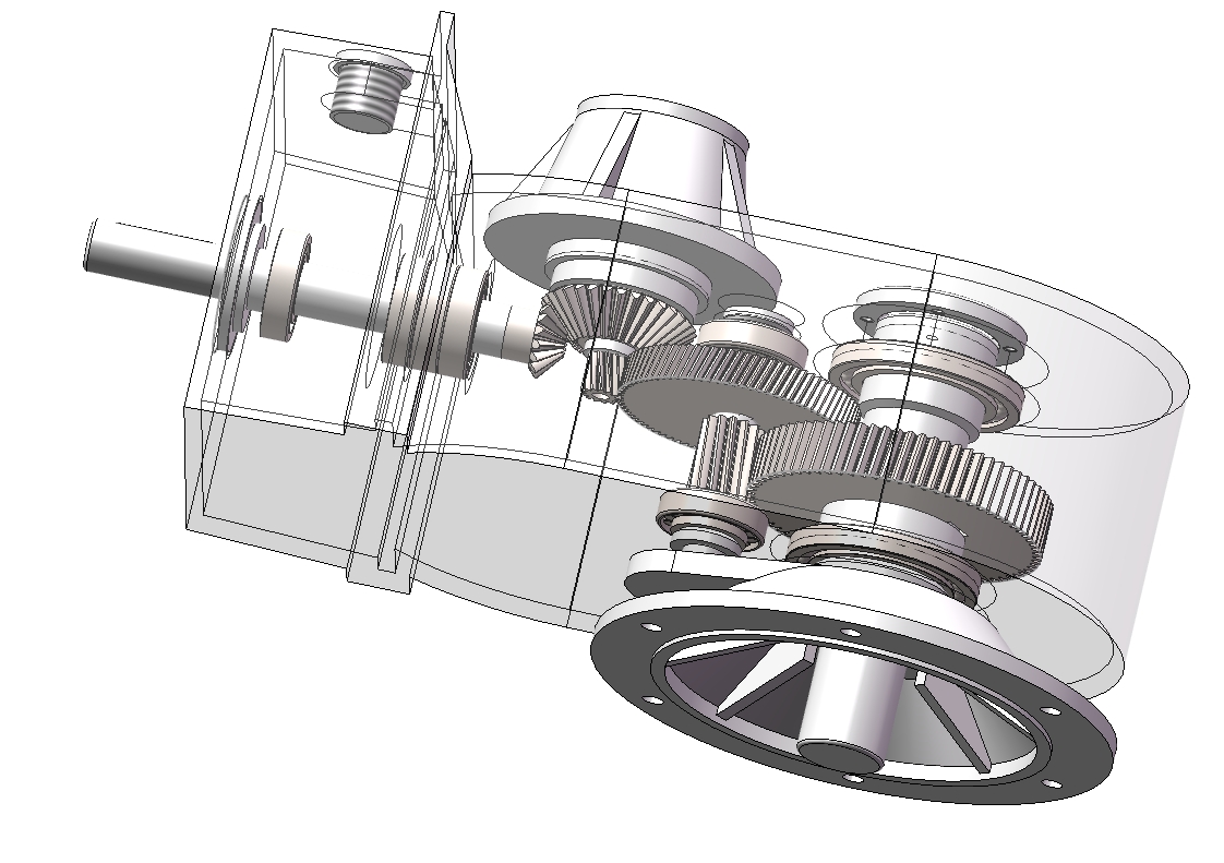 减速器建模三维SW2017带参