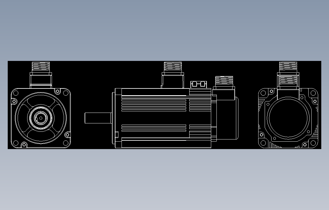 伺服电机1.2kW、1.8kW 110框号系列机种-2图纸