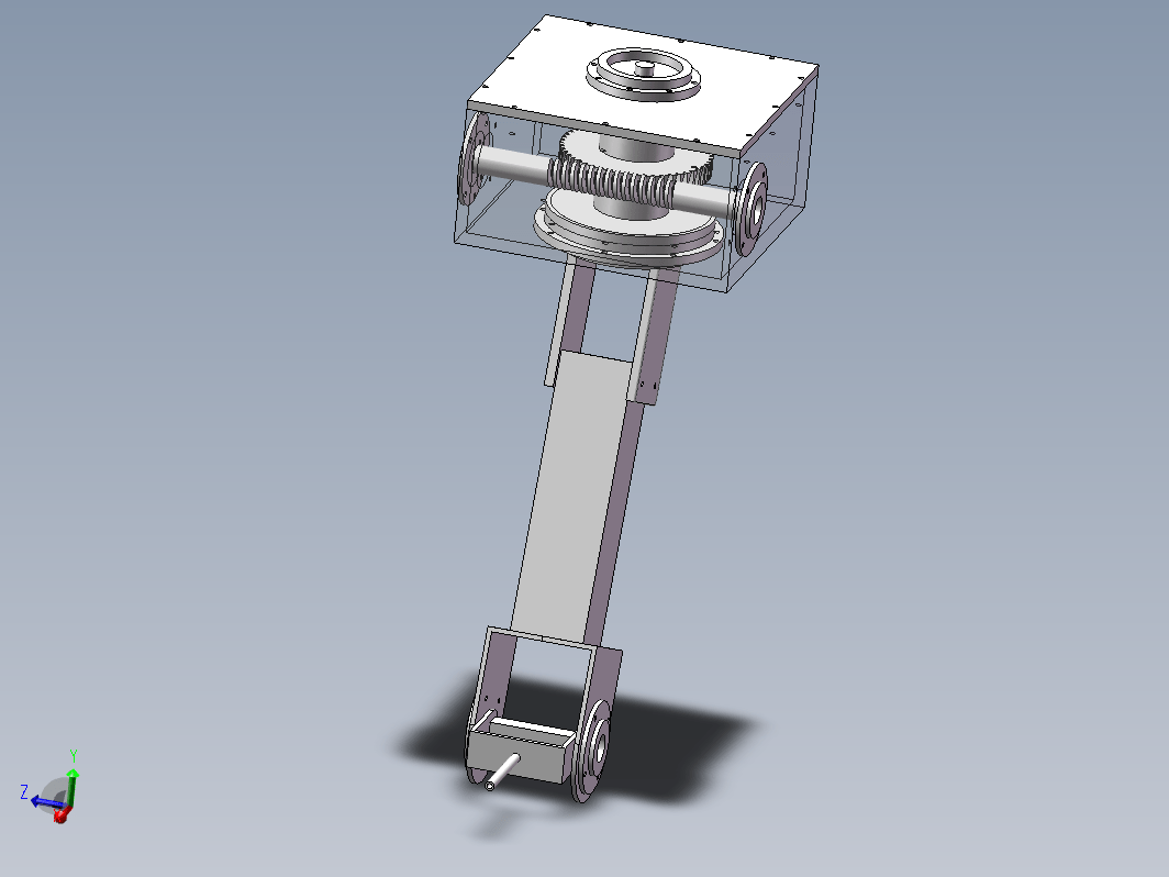 大型闸门喷砂除锈装备设计三维SW2016带参+CAD+说明