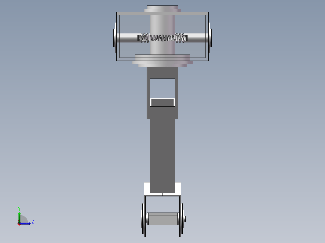 大型闸门喷砂除锈装备设计三维SW2016带参+CAD+说明