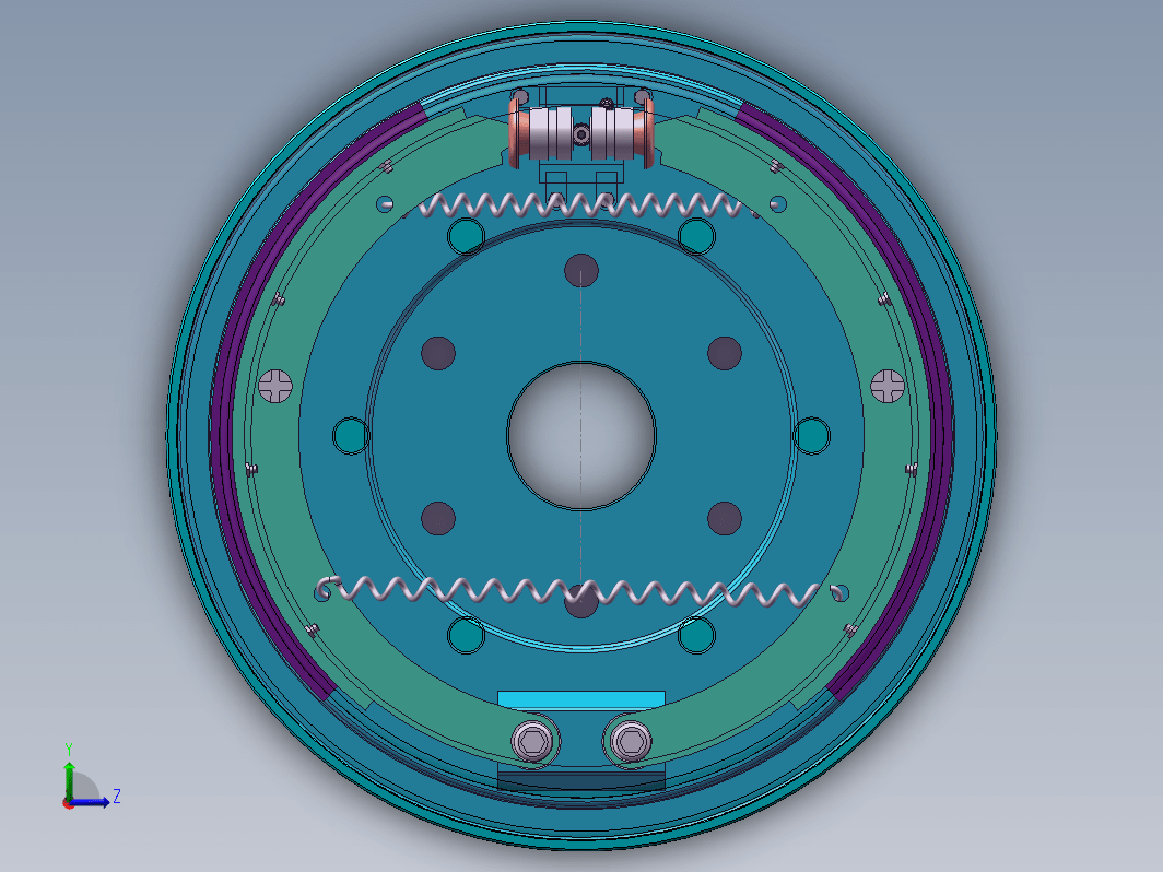 商用车鼓式制动器及其操纵机构设计三维SW2020带参+CAD+说明书