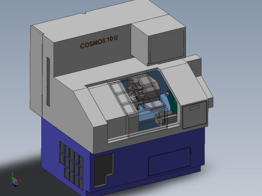 机床简易结构 Torno Cosmos 10U