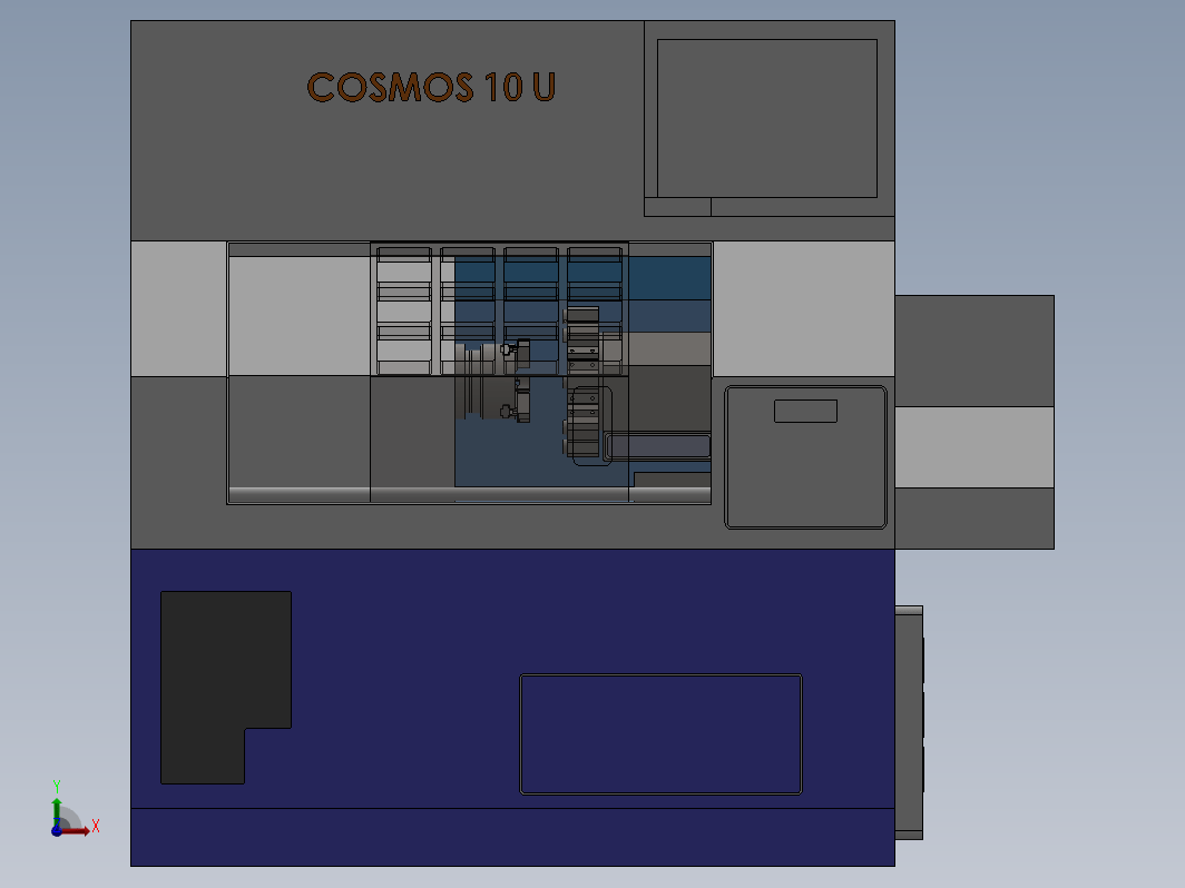 机床简易结构 Torno Cosmos 10U