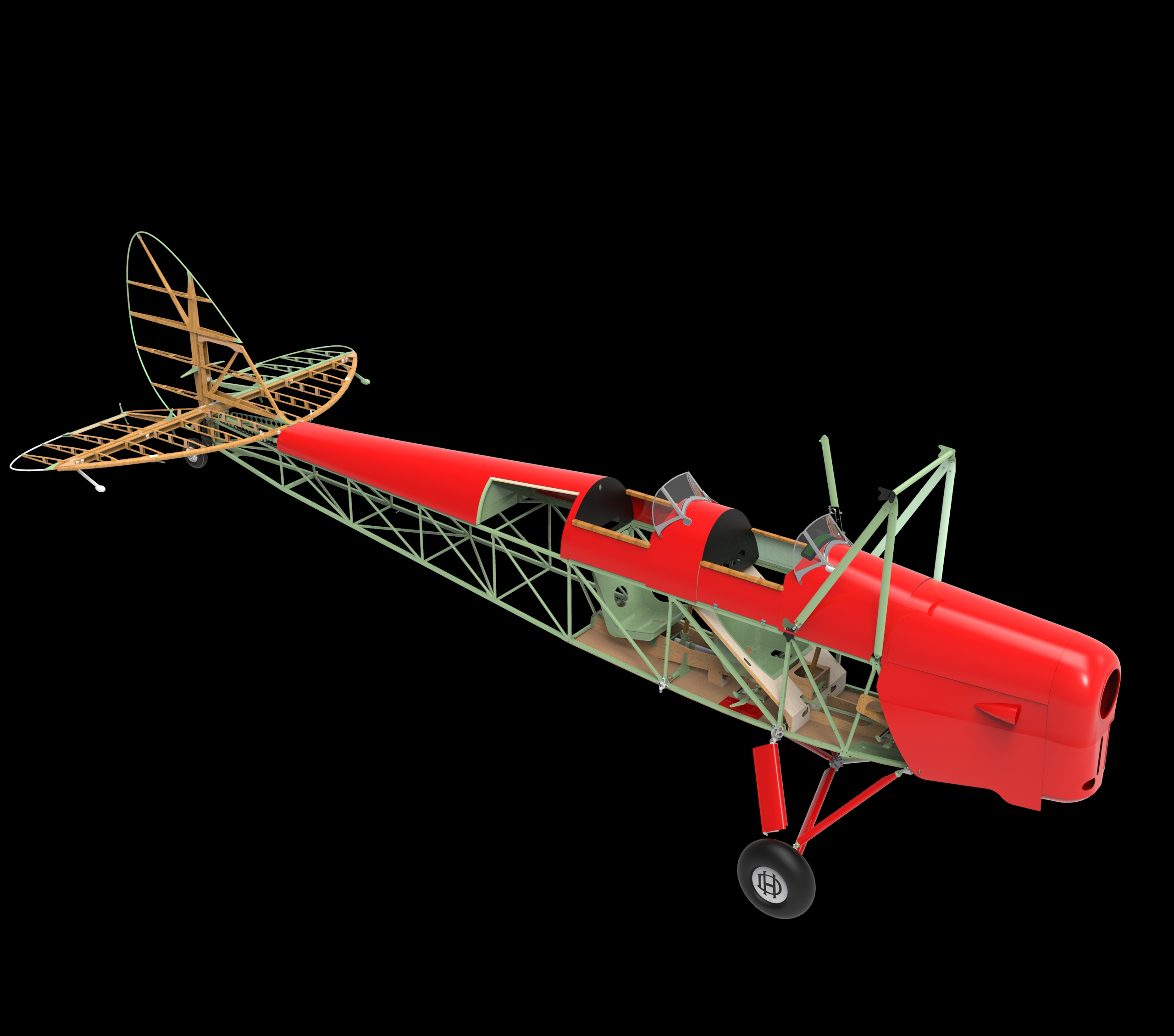 航模飞机机身结构