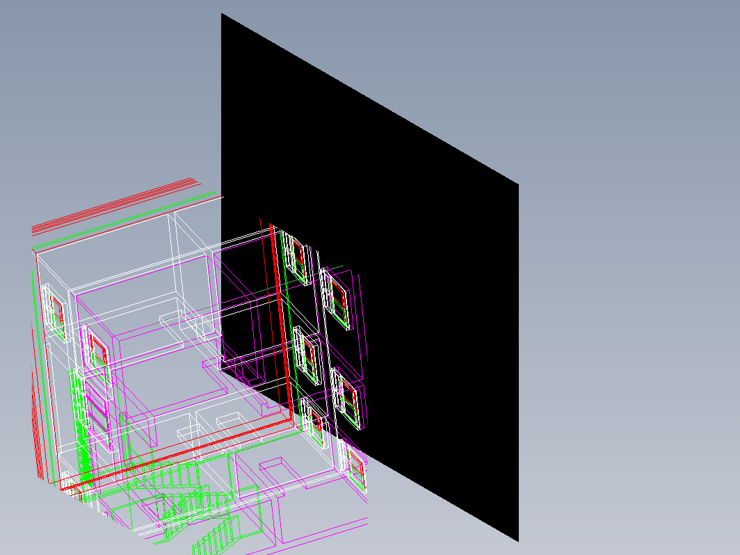 小型别墅整体结构图