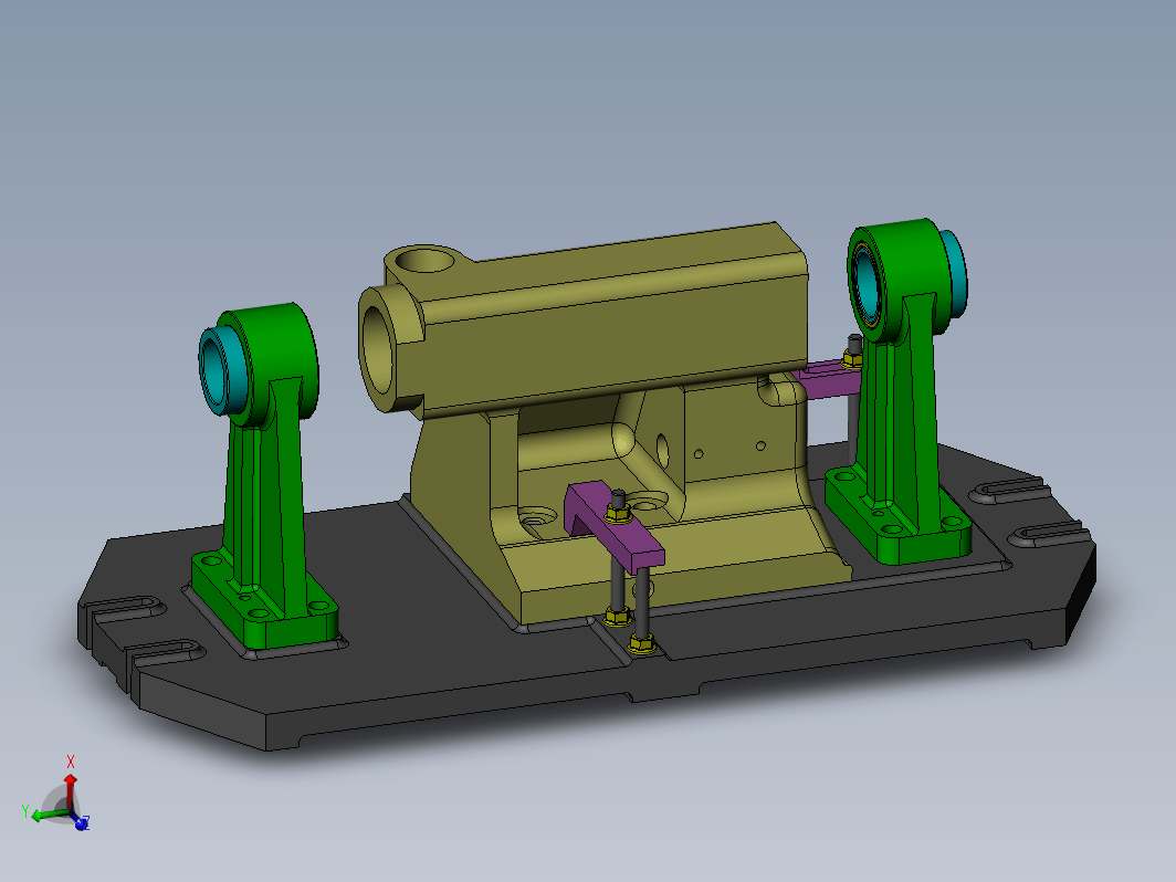 车床尾座体的机械加工工艺及镗床夹具设计三维SW2012带参+CAD+说明书