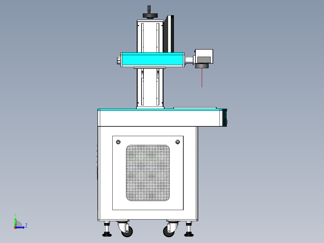 光纤打标机3D模型