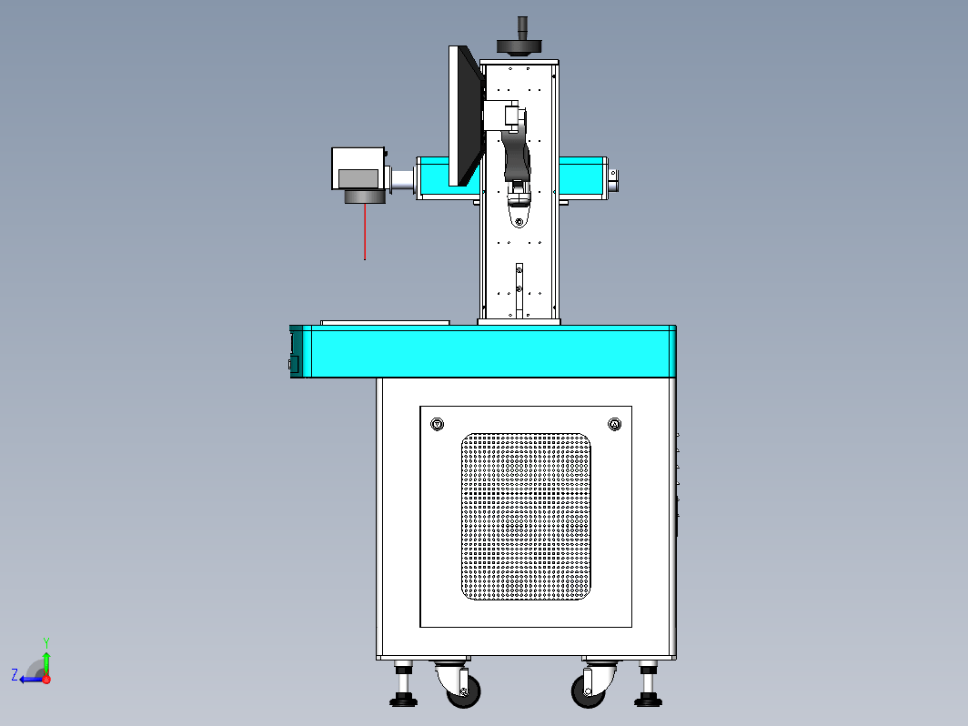 光纤打标机3D模型