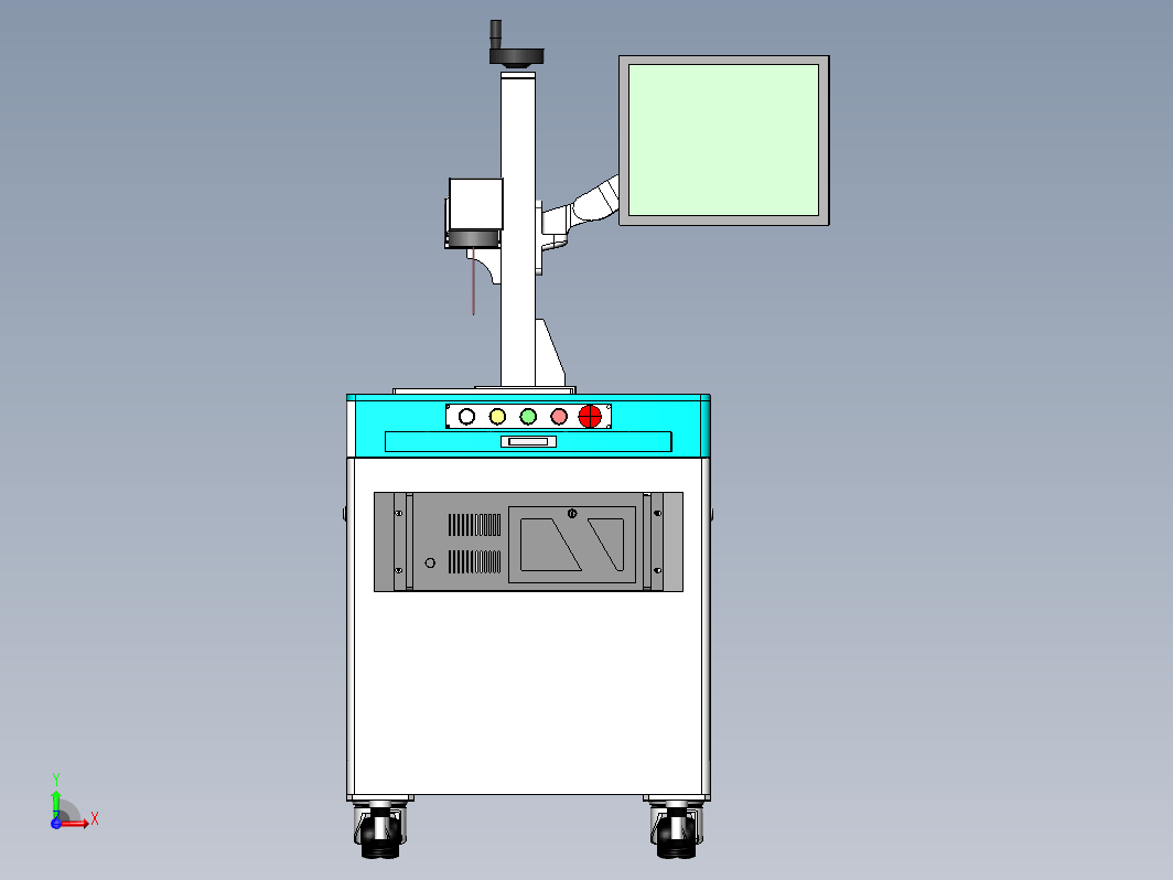 光纤打标机3D模型