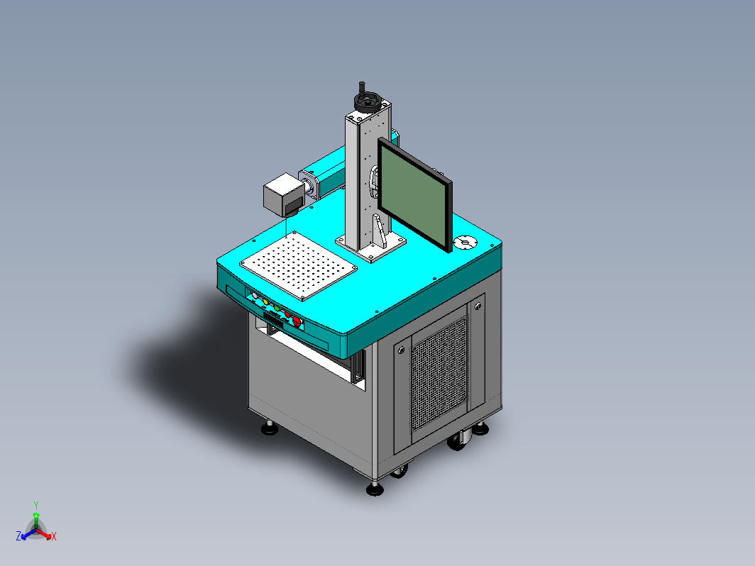 光纤打标机3D模型