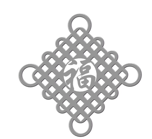 漂亮喜气的中国结平安结缩略图