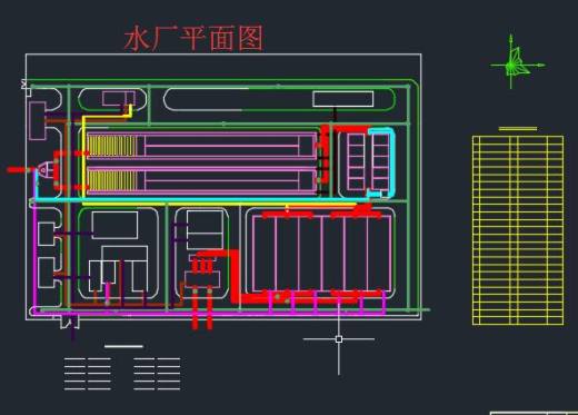 18万m3／d净水厂设计+CAD+说明缩略图