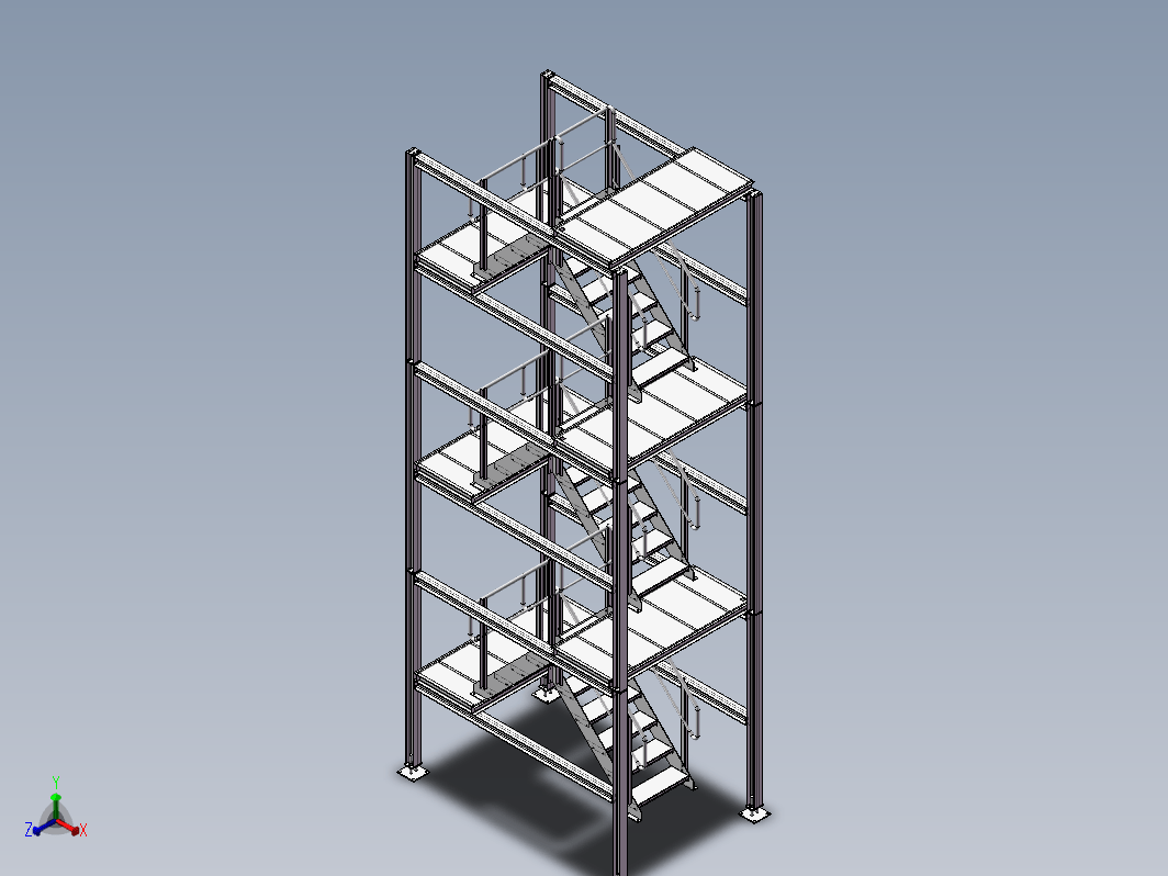 四层楼梯平台