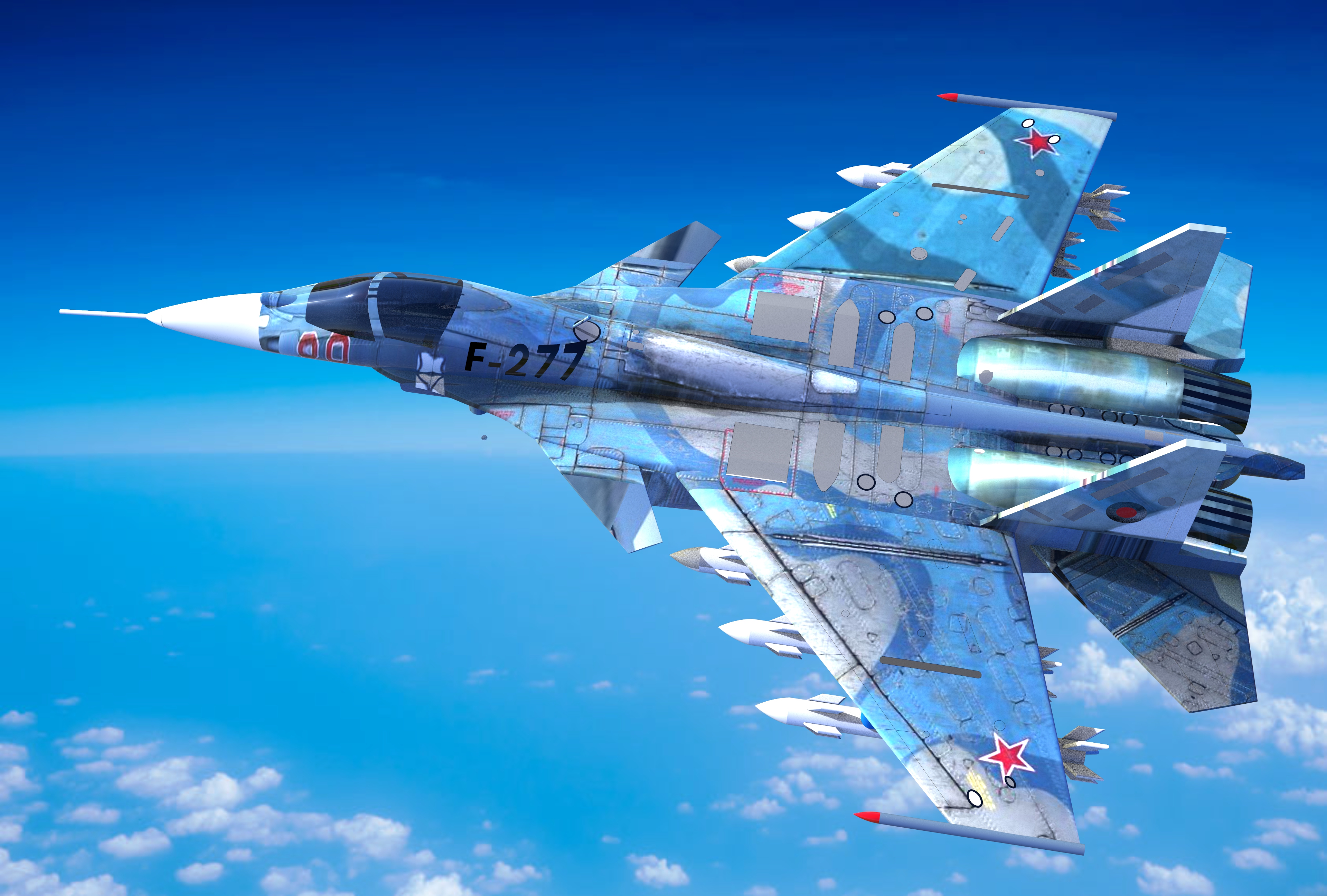 苏-35战斗机模型