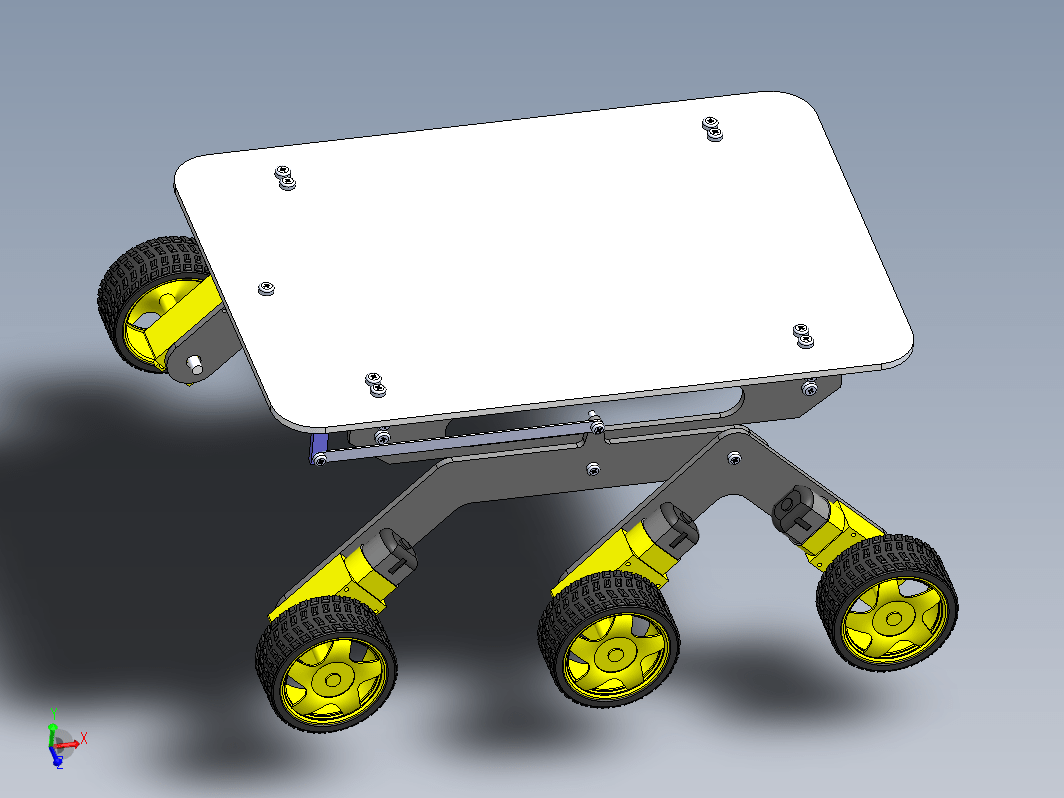 Rocker-Bogie mechanism (Mars Rover)摇臂转向火星车