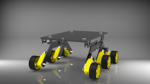 Rocker-Bogie mechanism (Mars Rover)摇臂转向火星车缩略图