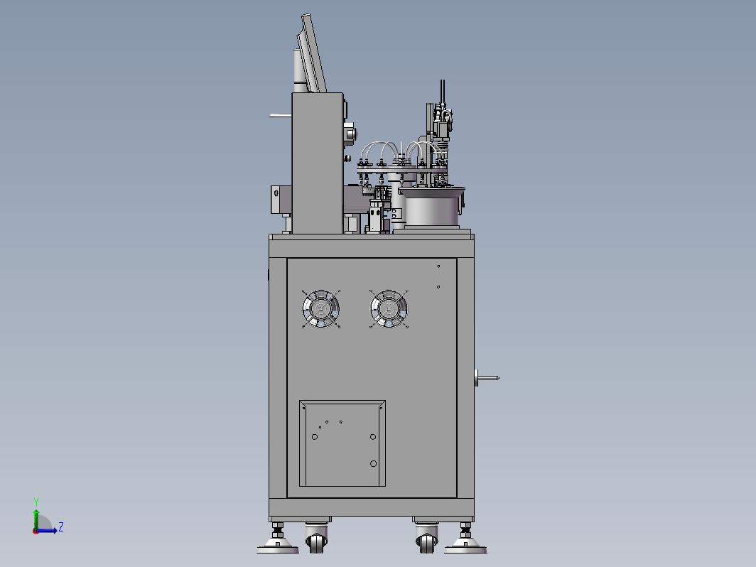 高速SMD编带设备包装机 3D模型（ProE_Creo.Elements设计，提供step(stp)_Asm_Prt文件2