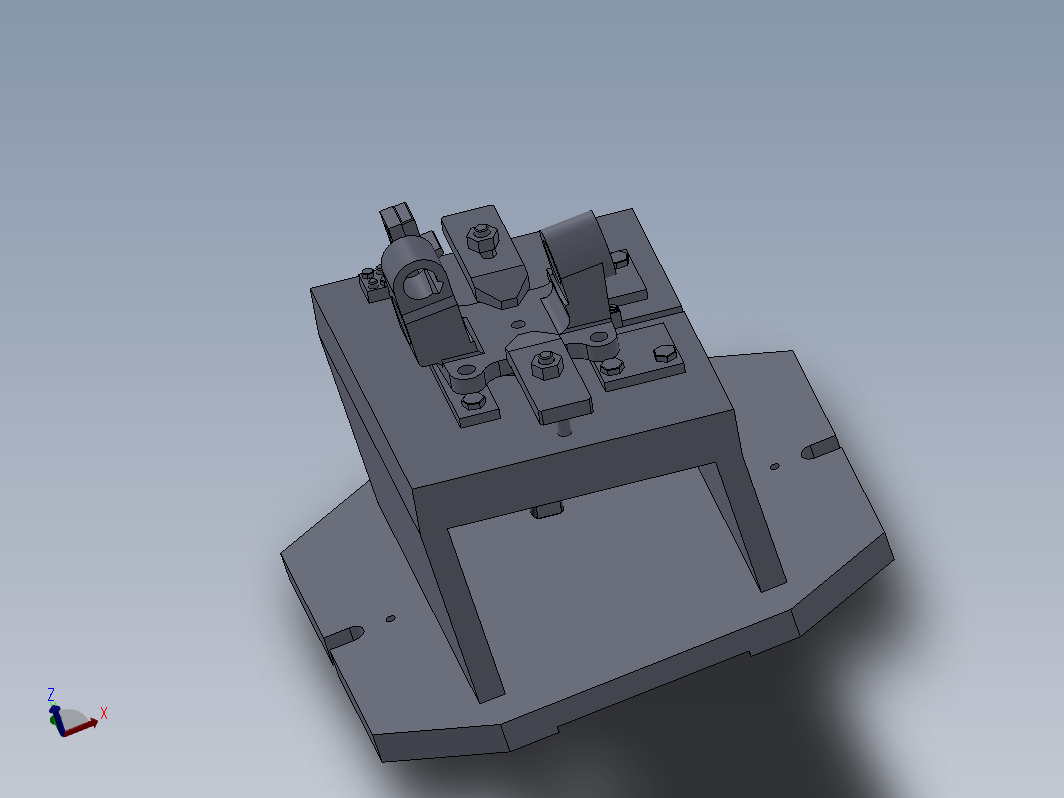 汽车左转向节的加工工艺规程及夹具设计三维SW2010带参+CAD+说明书