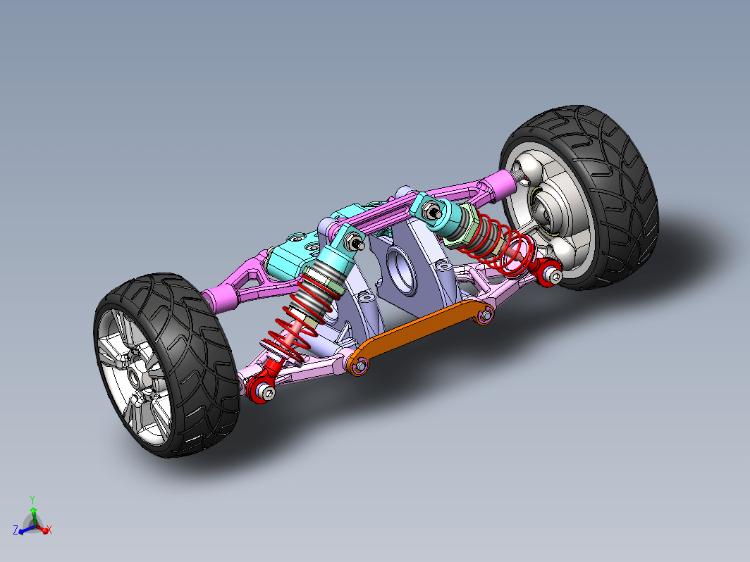 双横臂悬结构 automobile-suspension