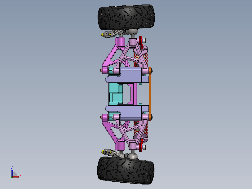 双横臂悬结构 automobile-suspension