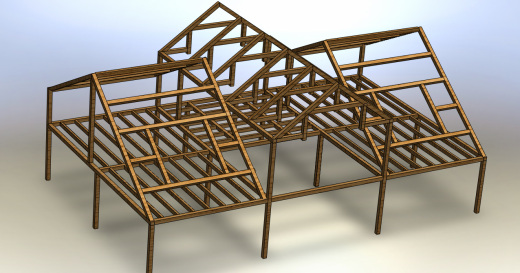Timber小木屋框架结构