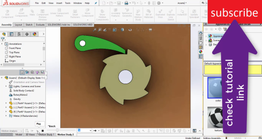 solidworks 中的棘轮机制缩略图