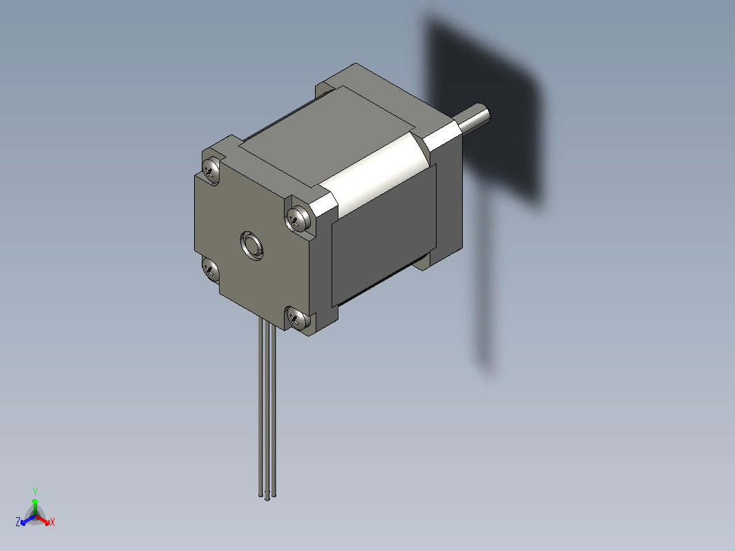 YK35HB47-01A  35mm两相步进电机（3D）