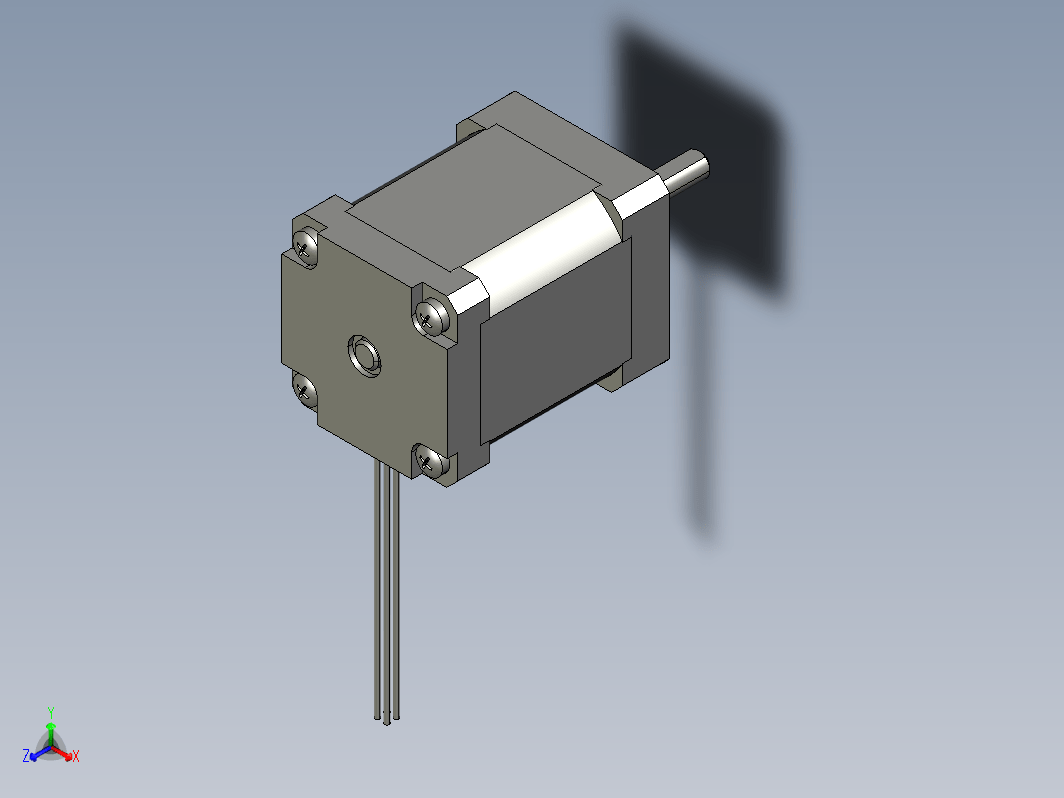 YK35HB47-01A  35mm两相步进电机（3D）