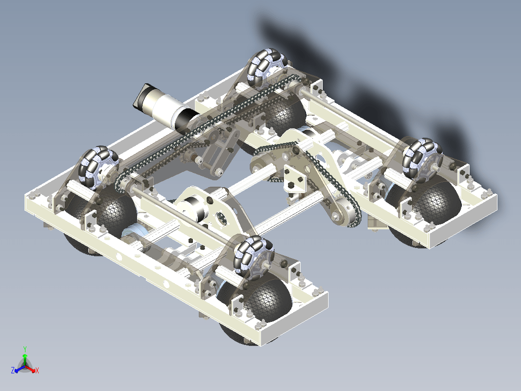 球驱动四轮比赛小车 FTC 4042 Ball Drive